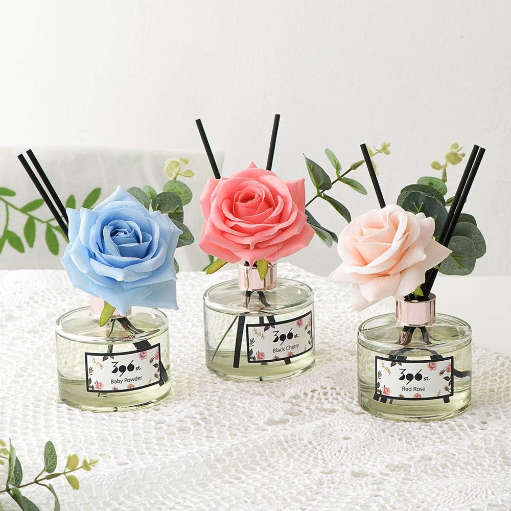 396 st. Rose Flower Reed Diffuser, Red Rose (Also Known as Rose Perfume) / Reed Diffuser Sets, Scentsy Home Fragrance, Scented Oils, Home & Bathroom Décor