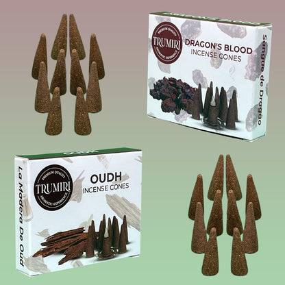 Incense Cones Combo Pack - 10 Cedar   10 Pine Scented Cones
