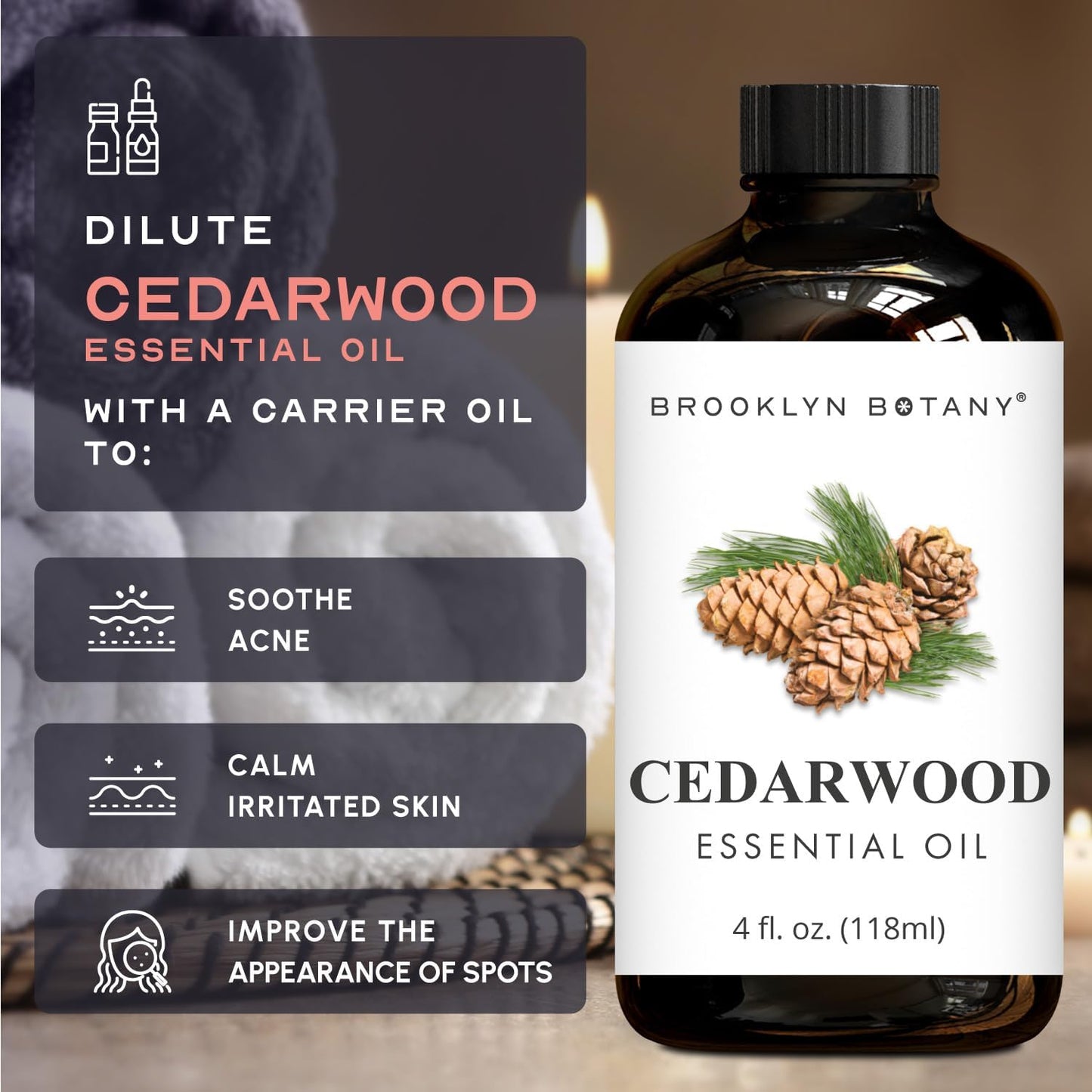 Brooklyn Botany Peppermint Essential Oil - 100% Pure and Natural - Premium Grade with Dropper - for Aromatherapy and Diffuser