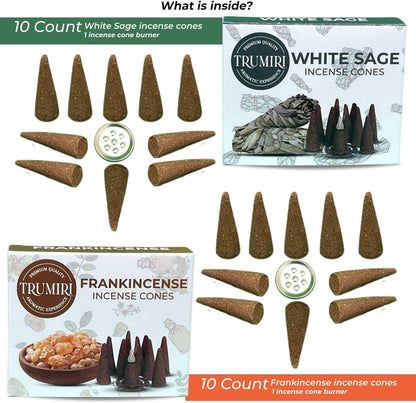 Incense Cones Combo Pack - 10 Cedar   10 Pine Scented Cones