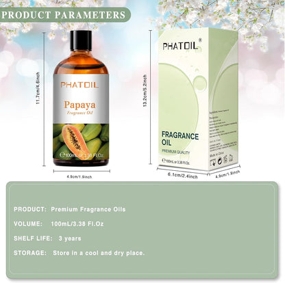 PHATOIL 3.38 FL.OZ Coconut & Vanilla Fragrance Oils for Aromatherapy, Essential Oils for Diffusers for Home, Perfect for Diffuser, Yoga, DIY Candle and Soap Making - 100ml
