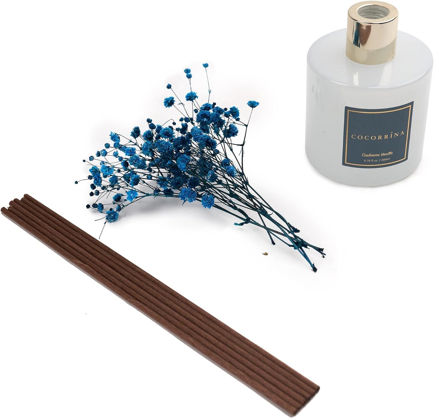 COCORRÍNA Reed Diffuser Set, Clean Linen Scented Diffuser with Sticks Home Fragrance Reed Diffuser for Bathroom Shelf Decor