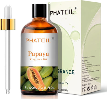 PHATOIL 3.38 FL.OZ Coconut & Vanilla Fragrance Oils for Aromatherapy, Essential Oils for Diffusers for Home, Perfect for Diffuser, Yoga, DIY Candle and Soap Making - 100ml
