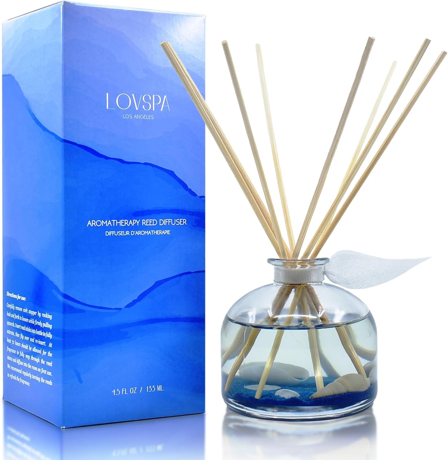 LOVSPA Eucalyptus Essential Oil Reed Diffuser Gift Set | Revive | Fresh Eucalyptus, Sage, Citrus, Bamboo & Mint | Great Aromatherapy Gift for Mom, Dad, Grandma or Aunt