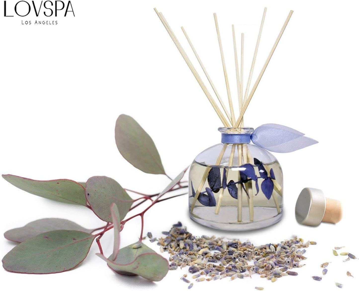 LOVSPA Eucalyptus Essential Oil Reed Diffuser Gift Set | Revive | Fresh Eucalyptus, Sage, Citrus, Bamboo & Mint | Great Aromatherapy Gift for Mom, Dad, Grandma or Aunt