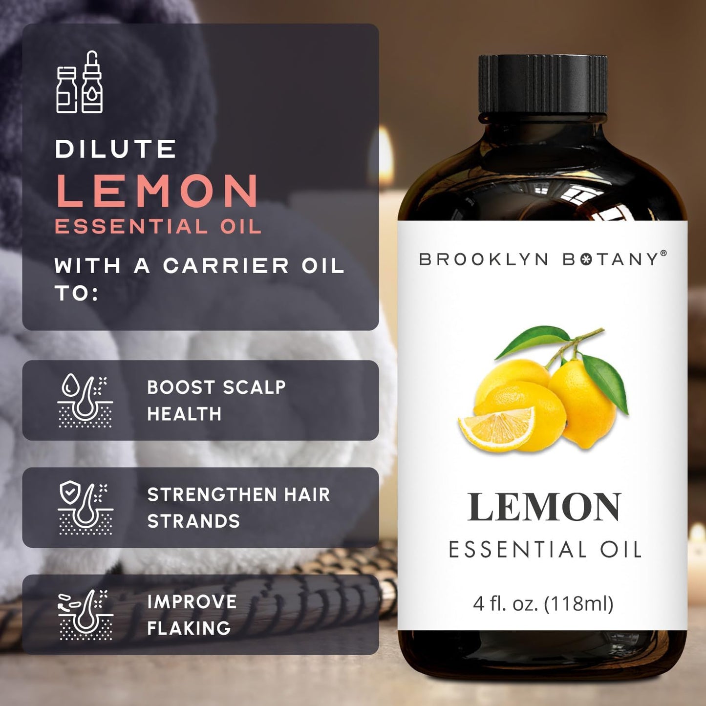 Brooklyn Botany Peppermint Essential Oil - 100% Pure and Natural - Premium Grade with Dropper - for Aromatherapy and Diffuser