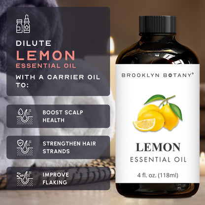 Brooklyn Botany Peppermint Essential Oil - 100% Pure and Natural - Premium Grade with Dropper - for Aromatherapy and Diffuser