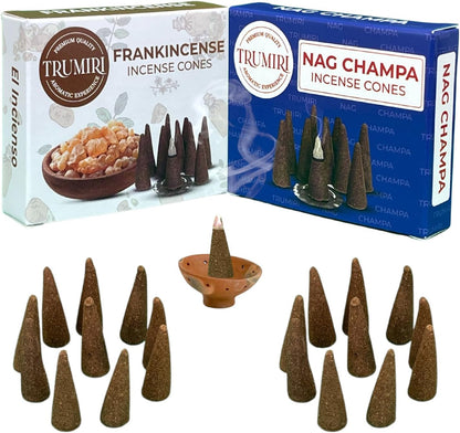 Incense Cones Combo Pack - 10 Cedar   10 Pine Scented Cones