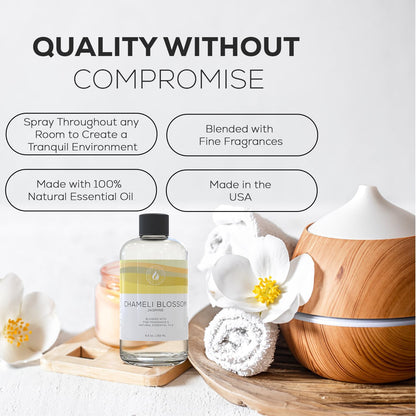 Aroma Country White Tea Diffuser Oil - Luxury Essential Oils for Diffuser Refill & Air Freshener Room Spray, Long-Lasting, Natural Home Fragrance and Hotel Scent for Diffusers & Machines - 8.5 Fl. oz