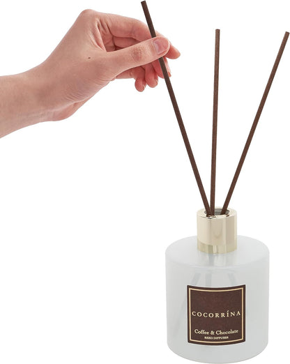COCORRÍNA Reed Diffuser Set, Clean Linen Scented Diffuser with Sticks Home Fragrance Reed Diffuser for Bathroom Shelf Decor