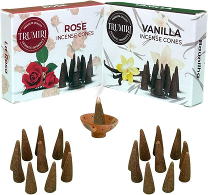 Incense Cones Combo Pack - 10 Cedar   10 Pine Scented Cones