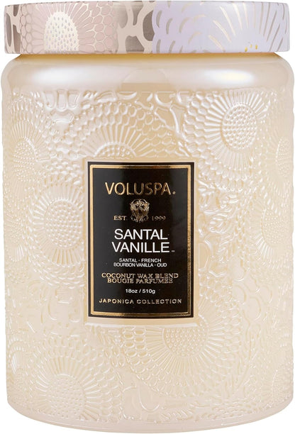 Voluspa Goji Tarocco Orange, Large Candle Jar, 18 oz, 100 Hour Burn Time, All Natural Wicks and Coconut Wax for Clean Burning, Vegan, Poured in the USA