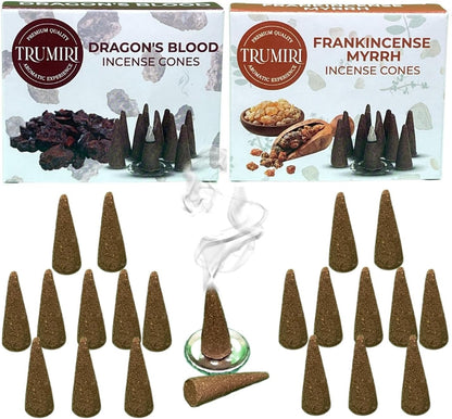Incense Cones Combo Pack - 10 Cedar   10 Pine Scented Cones