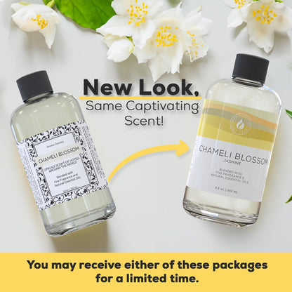 Aroma Country White Tea Diffuser Oil - Luxury Essential Oils for Diffuser Refill & Air Freshener Room Spray, Long-Lasting, Natural Home Fragrance and Hotel Scent for Diffusers & Machines - 8.5 Fl. oz