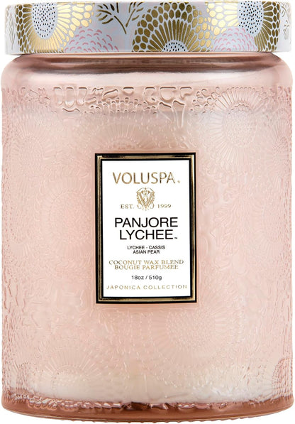 Voluspa Goji Tarocco Orange, Large Candle Jar, 18 oz, 100 Hour Burn Time, All Natural Wicks and Coconut Wax for Clean Burning, Vegan, Poured in the USA