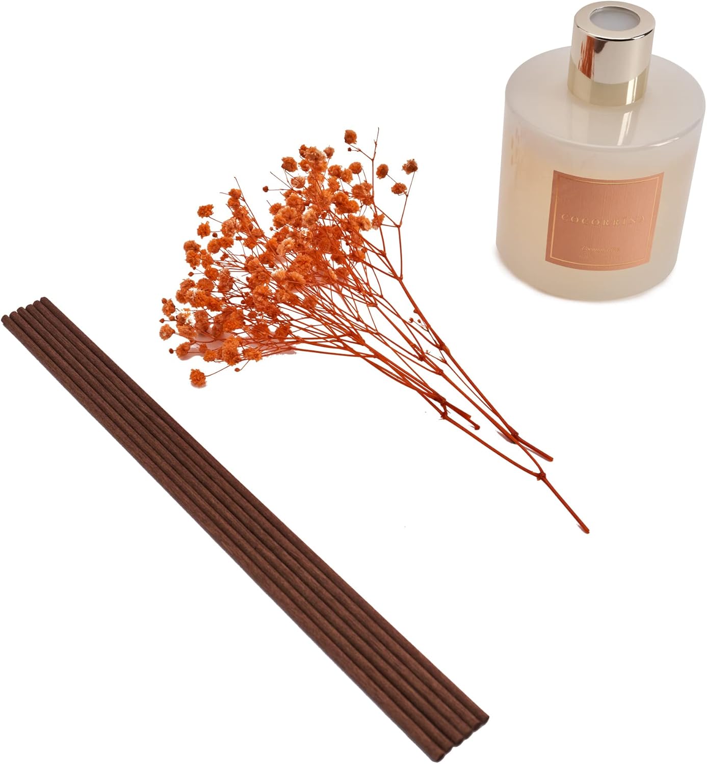 COCORRÍNA Reed Diffuser Set, Clean Linen Scented Diffuser with Sticks Home Fragrance Reed Diffuser for Bathroom Shelf Decor