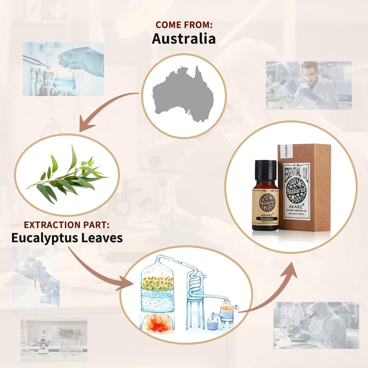 AKARZ Musk Essential Oil Natural Organic Pure Premium Musk Oil 0.34 Fl Oz (10ml)