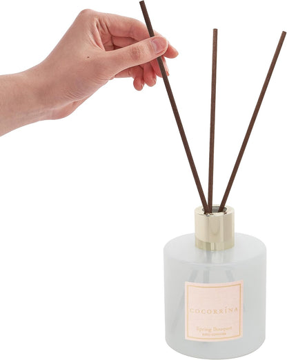 COCORRÍNA Reed Diffuser Set, Clean Linen Scented Diffuser with Sticks Home Fragrance Reed Diffuser for Bathroom Shelf Decor