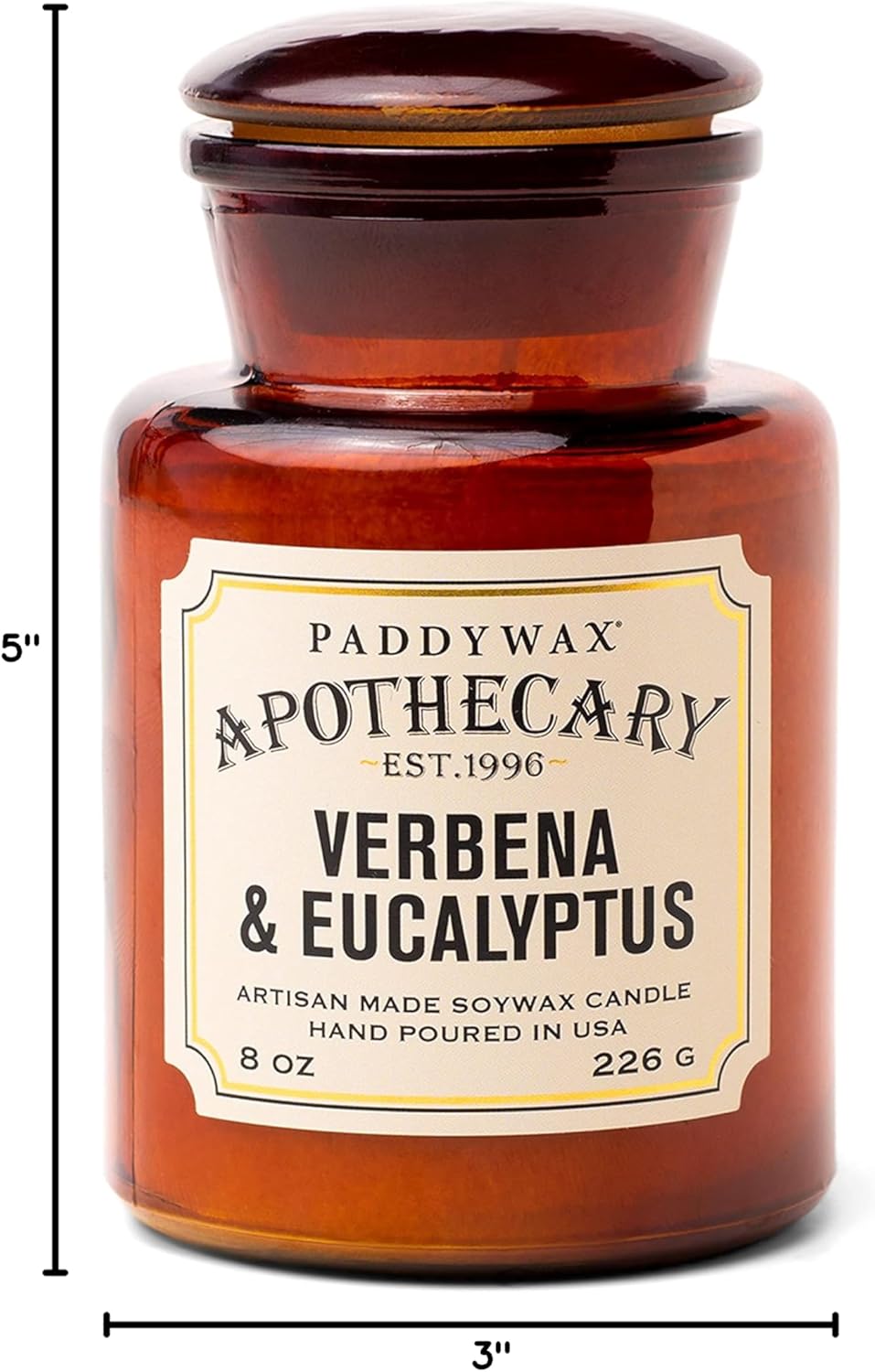 Paddywax Scented Candles Artisan Apothecary Candle, 8-Ounce
