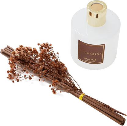 COCORRÍNA Reed Diffuser Set, Clean Linen Scented Diffuser with Sticks Home Fragrance Reed Diffuser for Bathroom Shelf Decor