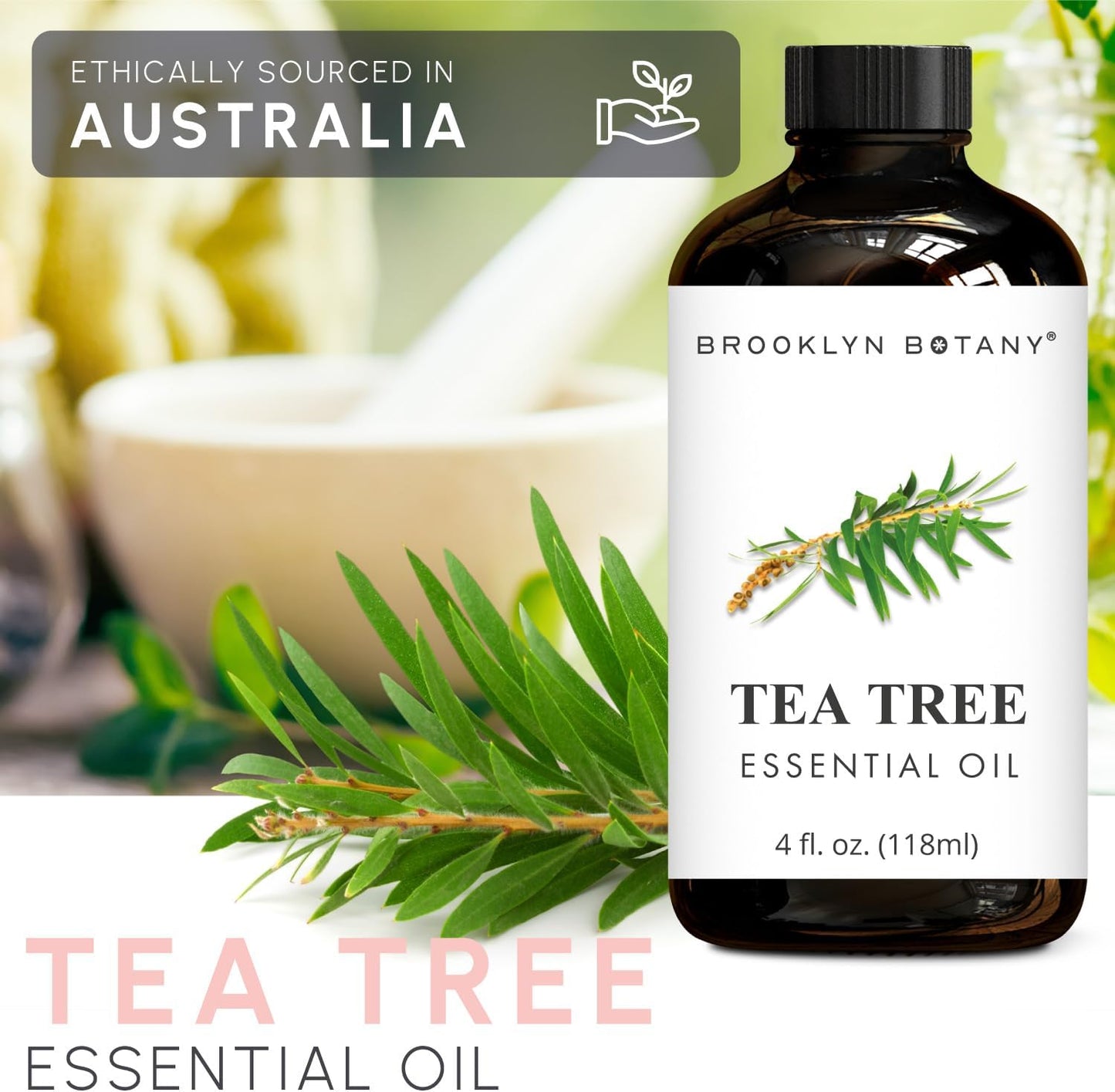 Brooklyn Botany Peppermint Essential Oil - 100% Pure and Natural - Premium Grade with Dropper - for Aromatherapy and Diffuser