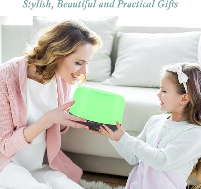 SPLITSKY Aromatherapy Essential Oil Home Diffuser with Remote Control, 300ML Large Room Cool Mist Air Humidifier, 8 Hours Quiet Operation, Timer, 7 Colors LED Night Night，Suitable Home,Yoga.