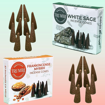 Incense Cones Combo Pack - 10 Cedar   10 Pine Scented Cones