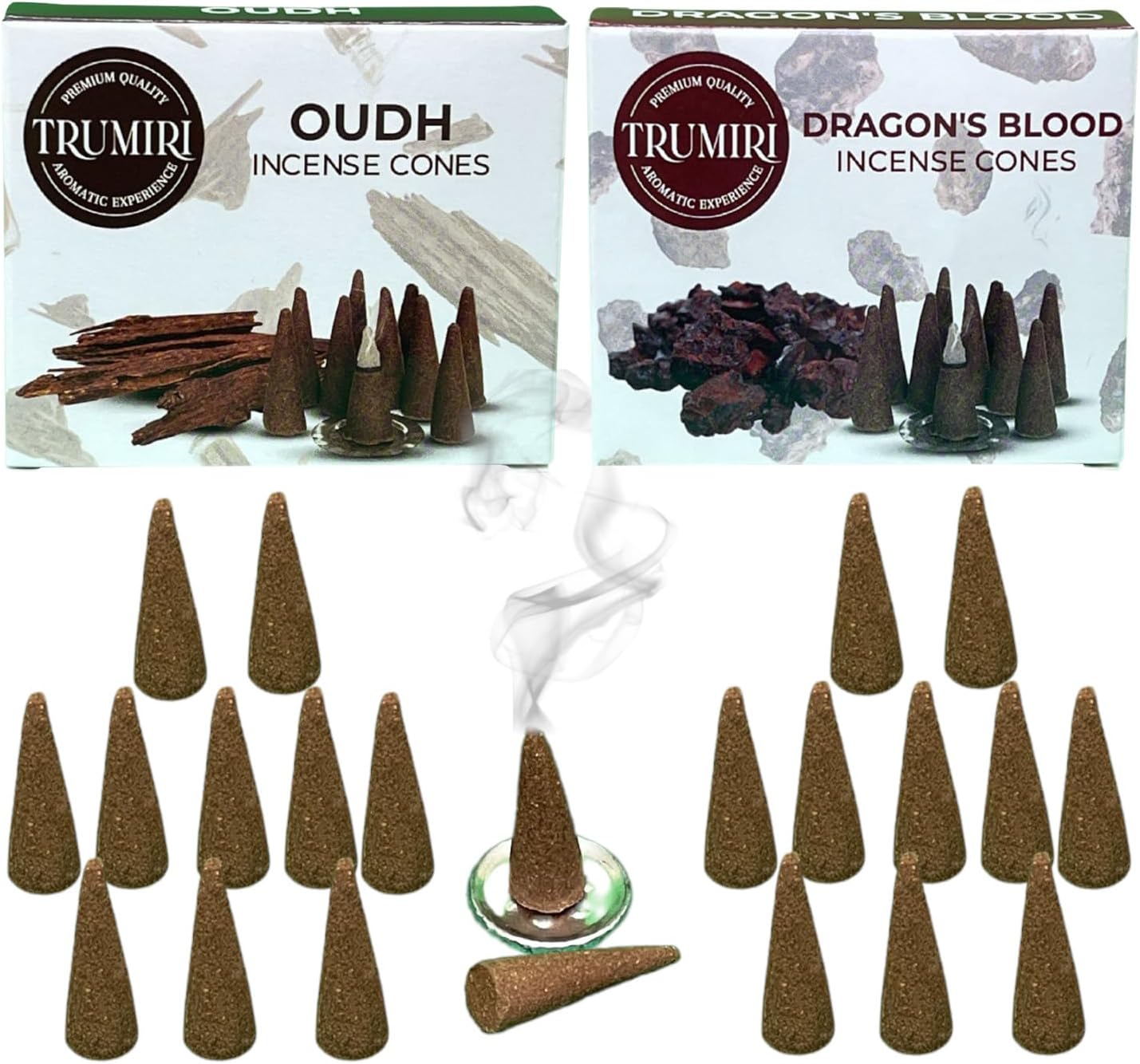 Incense Cones Combo Pack - 10 Cedar   10 Pine Scented Cones