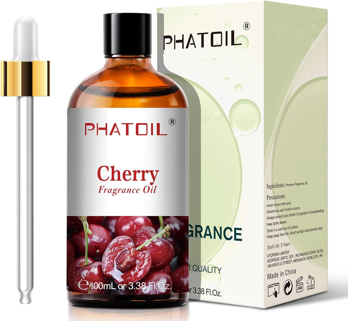 PHATOIL 3.38 FL.OZ Coconut & Vanilla Fragrance Oils for Aromatherapy, Essential Oils for Diffusers for Home, Perfect for Diffuser, Yoga, DIY Candle and Soap Making - 100ml