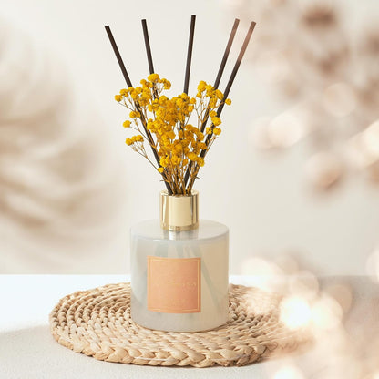 COCORRÍNA Reed Diffuser Set, Clean Linen Scented Diffuser with Sticks Home Fragrance Reed Diffuser for Bathroom Shelf Decor