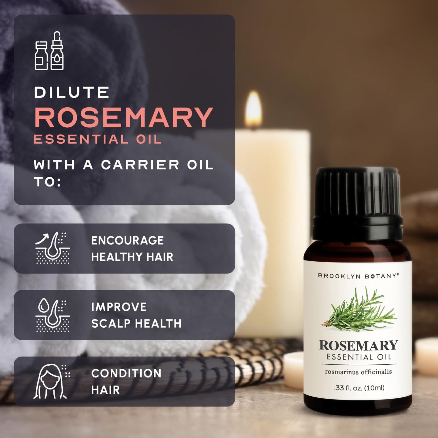 Brooklyn Botany Peppermint Essential Oil - 100% Pure and Natural - Premium Grade with Dropper - for Aromatherapy and Diffuser