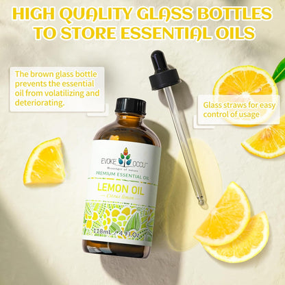 EVOKE OCCU 4 Fl Oz Vanilla Essential Oil, Pure Vanilla Oil for Diffuser, Skin, Humidifier and Relaxation - 118ML