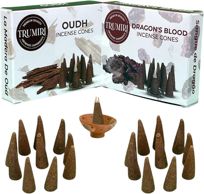 Incense Cones Combo Pack - 10 Cedar   10 Pine Scented Cones