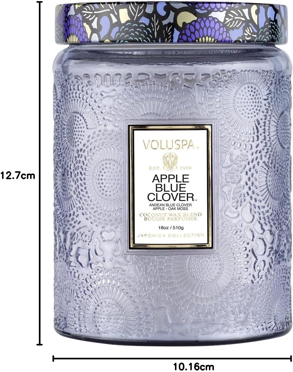 Voluspa Goji Tarocco Orange, Large Candle Jar, 18 oz, 100 Hour Burn Time, All Natural Wicks and Coconut Wax for Clean Burning, Vegan, Poured in the USA