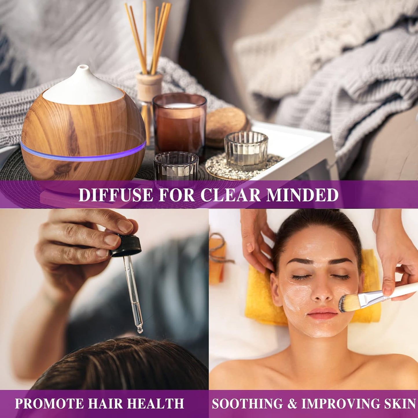 MAYJAM Essential Oil for Diffusers, Essential Oil with Premium Glass Dropper