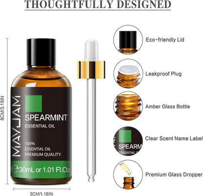 MAYJAM Essential Oil for Diffusers, Essential Oil with Premium Glass Dropper