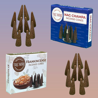 Incense Cones Combo Pack - 10 Cedar   10 Pine Scented Cones