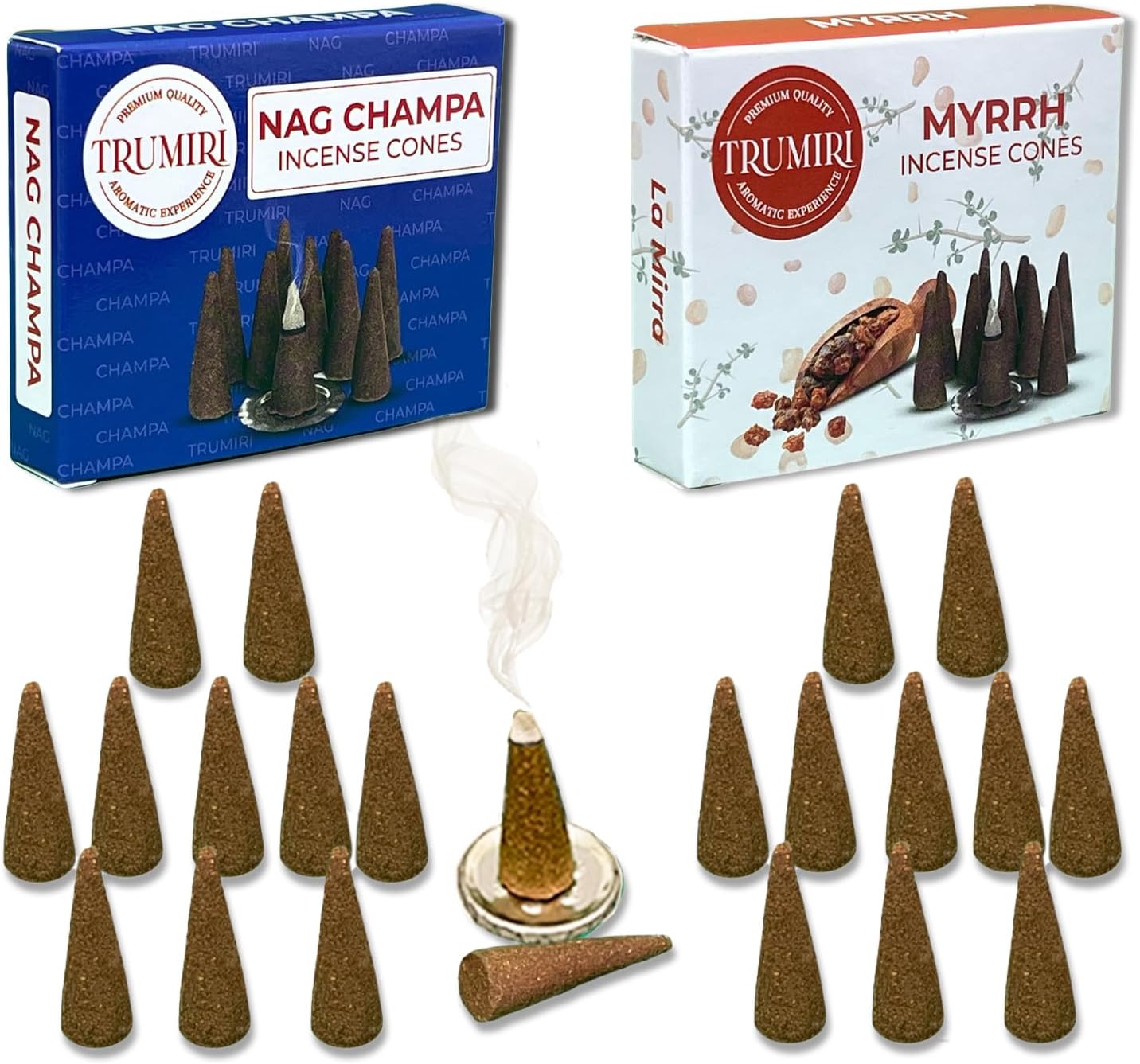 Incense Cones Combo Pack - 10 Cedar   10 Pine Scented Cones