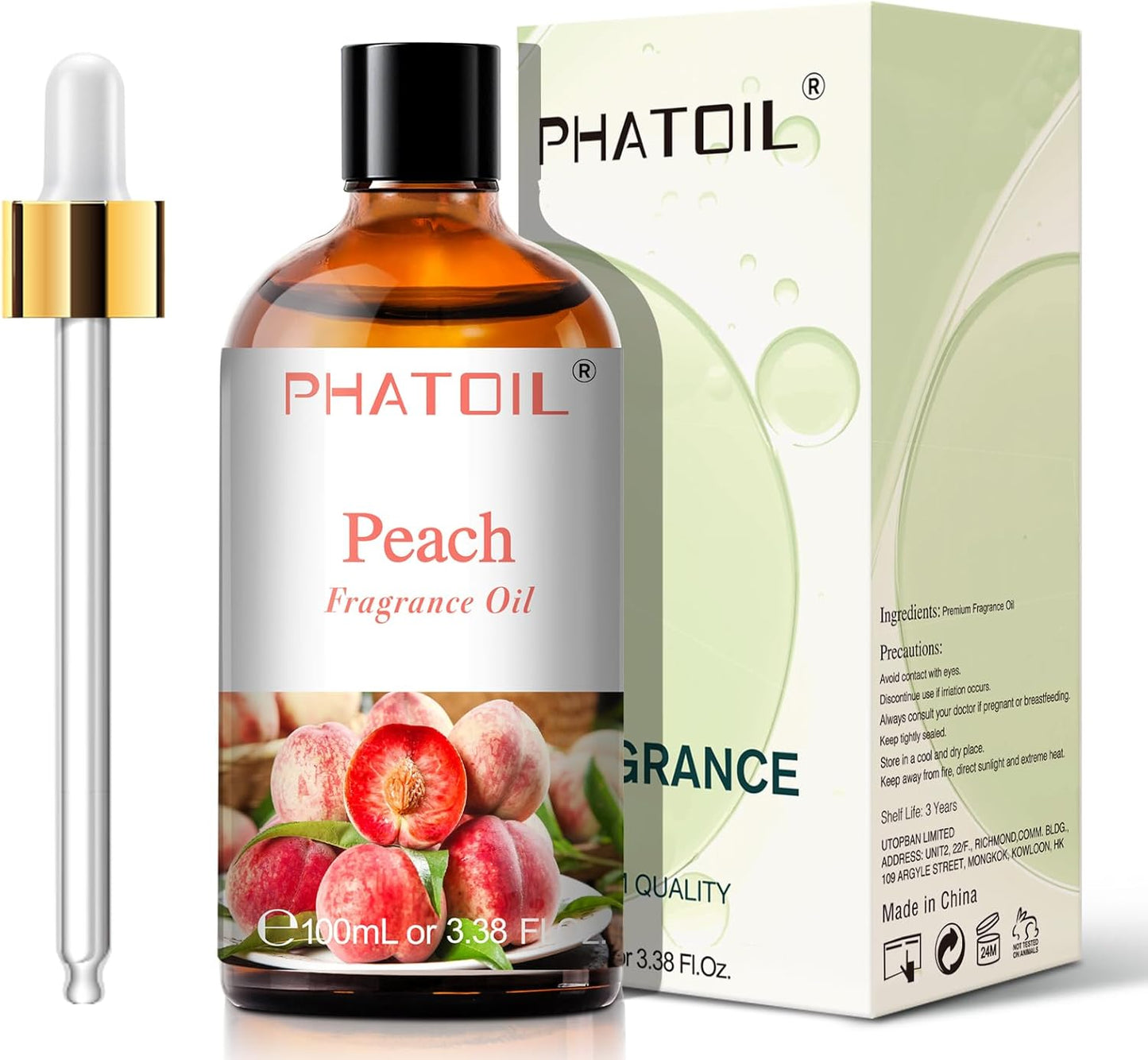 PHATOIL 3.38 FL.OZ Coconut & Vanilla Fragrance Oils for Aromatherapy, Essential Oils for Diffusers for Home, Perfect for Diffuser, Yoga, DIY Candle and Soap Making - 100ml
