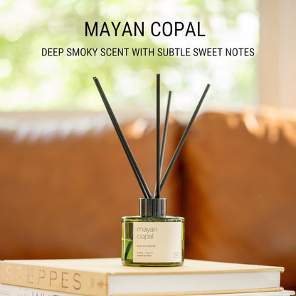 Craft & Kin Reed Diffuser Set Santal Woods, Reed Diffusers for Home, Fragrance Diffuser Sticks, Oil Diffuser Sticks, Oil Diffuser with Sticks, Reed Diffuser for Men | Christmas Reed Diffuser