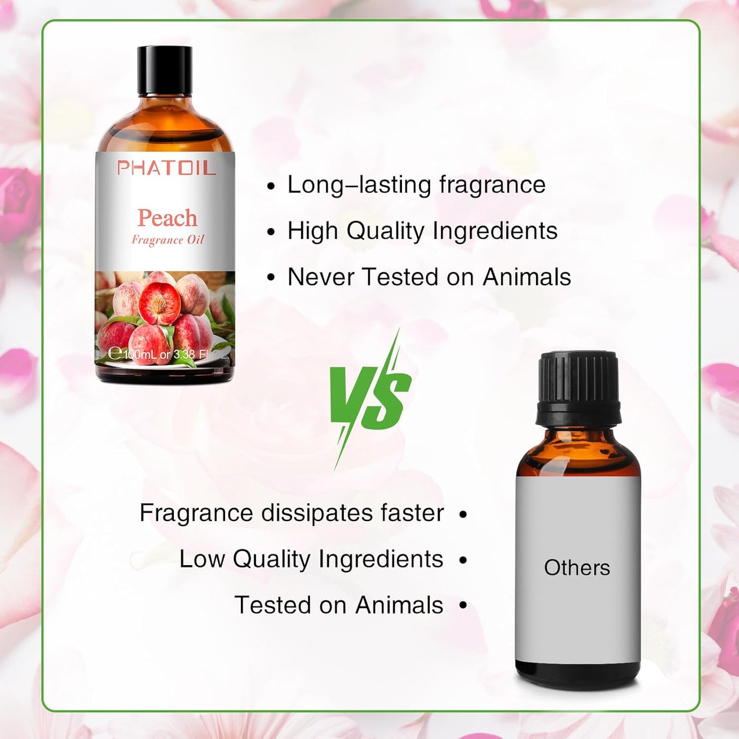 PHATOIL 3.38 FL.OZ Coconut & Vanilla Fragrance Oils for Aromatherapy, Essential Oils for Diffusers for Home, Perfect for Diffuser, Yoga, DIY Candle and Soap Making - 100ml