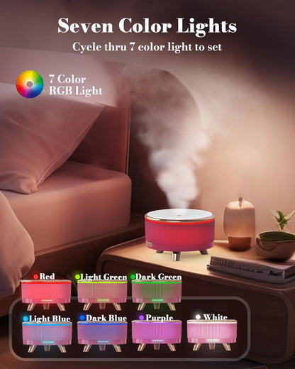 Essential Oil Diffuser for Home, Diffusers for Essential Oils Large Room, 500ml Aromatherapy Diffuser, 7 Colors Changed