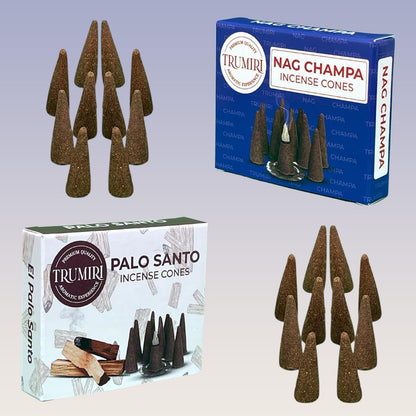 Incense Cones Combo Pack - 10 Cedar   10 Pine Scented Cones