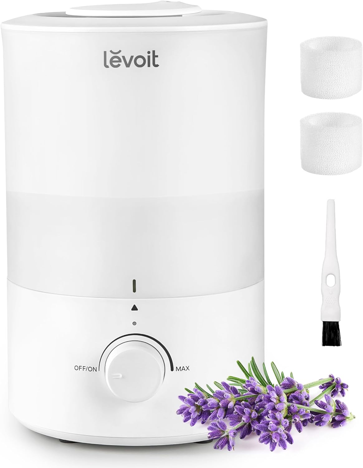 LEVOIT Humidifiers for Bedroom, Quiet (3L Water Tank) Cool Mist Top Fill Essential Oil Diffuser with 25Watt for Home Large Room, 360° Nozzle, Rapid Ultrasonic Humidification for Baby Nursery and Plant