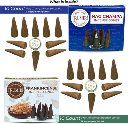 Incense Cones Combo Pack - 10 Cedar   10 Pine Scented Cones