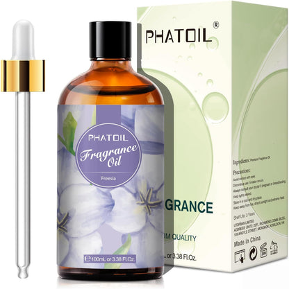 PHATOIL 3.38 FL.OZ Coconut & Vanilla Fragrance Oils for Aromatherapy, Essential Oils for Diffusers for Home, Perfect for Diffuser, Yoga, DIY Candle and Soap Making - 100ml