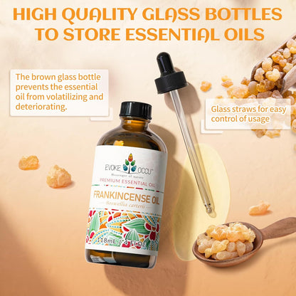 EVOKE OCCU 4 Fl Oz Vanilla Essential Oil, Pure Vanilla Oil for Diffuser, Skin, Humidifier and Relaxation - 118ML