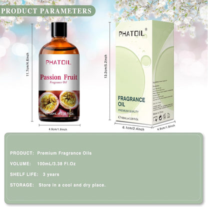 PHATOIL 3.38 FL.OZ Coconut & Vanilla Fragrance Oils for Aromatherapy, Essential Oils for Diffusers for Home, Perfect for Diffuser, Yoga, DIY Candle and Soap Making - 100ml