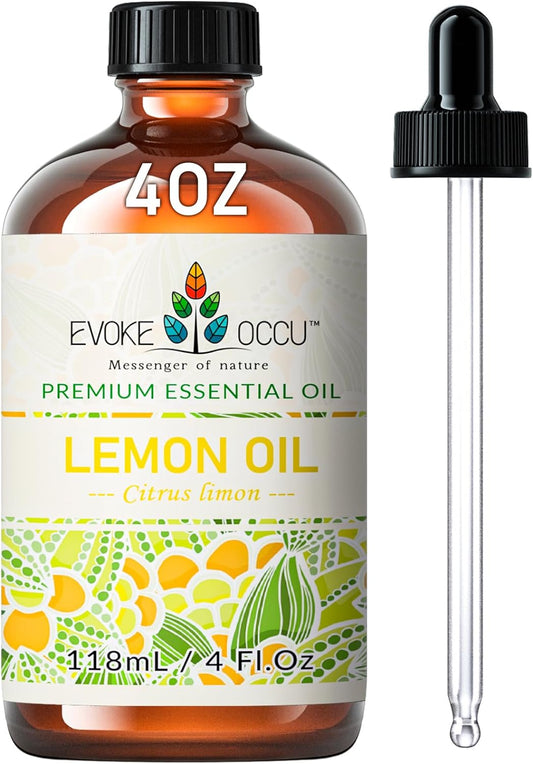 EVOKE OCCU 4 Fl Oz Vanilla Essential Oil, Pure Vanilla Oil for Diffuser, Skin, Humidifier and Relaxation - 118ML