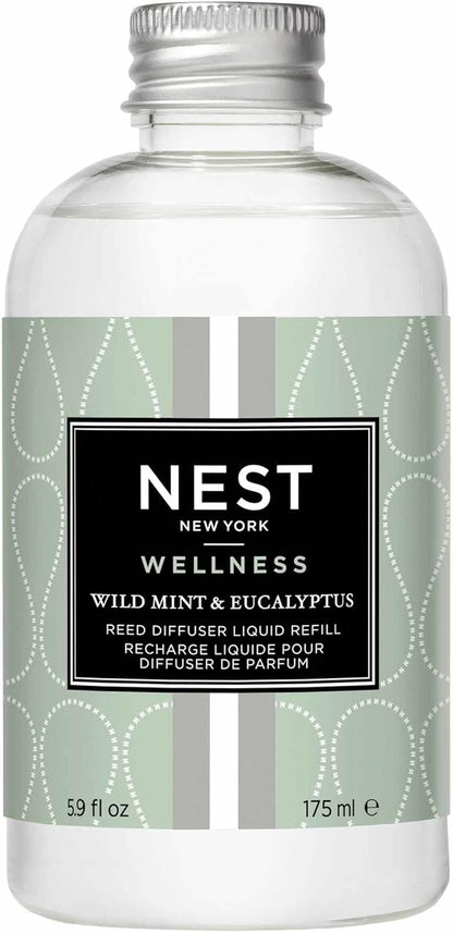 NEST New York Wild Mint & Eucalyptus Reed Diffuser Liquid Refill
